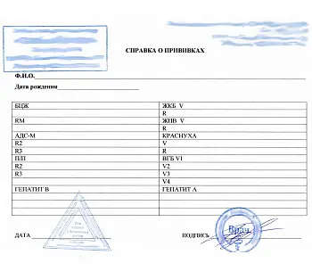 Купить выписку о прививке от ветряной оспы в Москве.